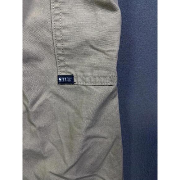 5.11 Tactical Pants Womens Size 12 Long Khaki Cotton Canvas Cargo 64358 Workwear - Picture 14 of 16